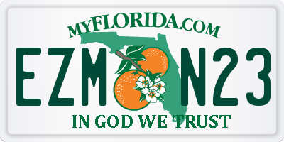 FL license plate EZMN23