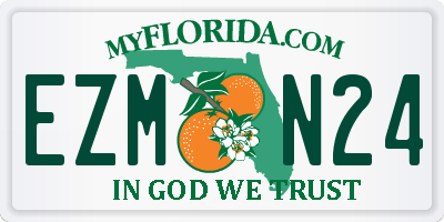 FL license plate EZMN24