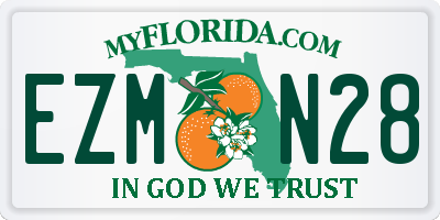 FL license plate EZMN28