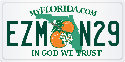 FL license plate EZMN29