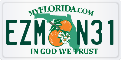 FL license plate EZMN31