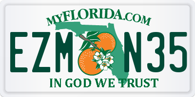 FL license plate EZMN35