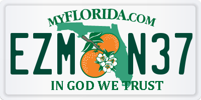 FL license plate EZMN37