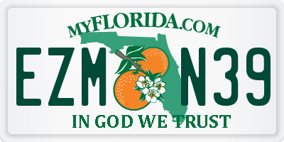 FL license plate EZMN39