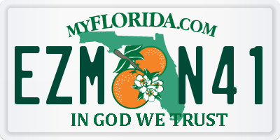 FL license plate EZMN41