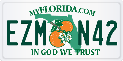 FL license plate EZMN42