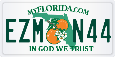 FL license plate EZMN44