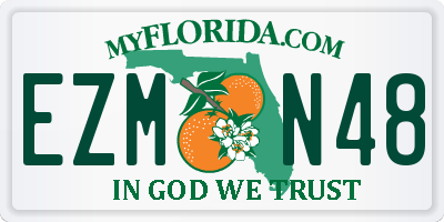 FL license plate EZMN48