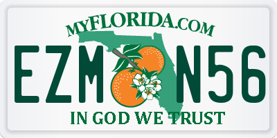 FL license plate EZMN56