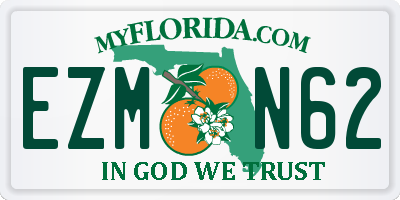 FL license plate EZMN62