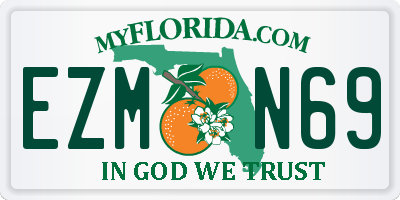 FL license plate EZMN69