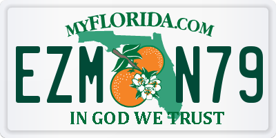 FL license plate EZMN79