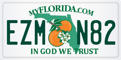 FL license plate EZMN82