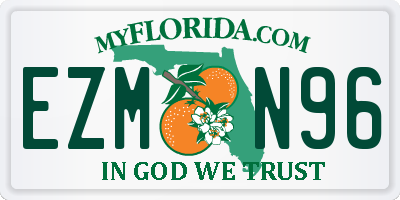 FL license plate EZMN96