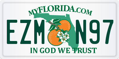 FL license plate EZMN97