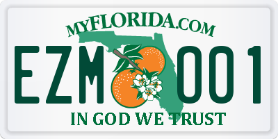 FL license plate EZMO01