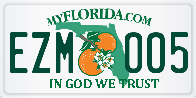 FL license plate EZMO05