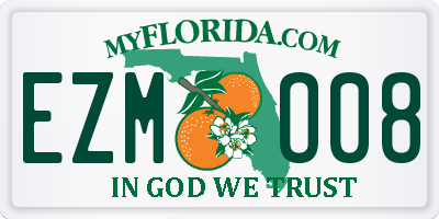 FL license plate EZMO08