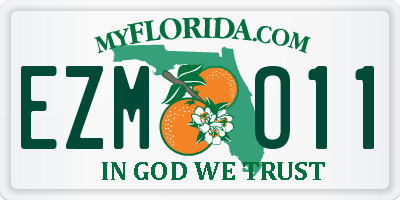 FL license plate EZMO11