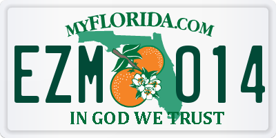 FL license plate EZMO14