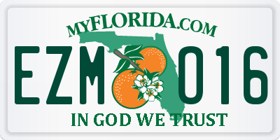 FL license plate EZMO16