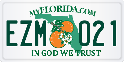 FL license plate EZMO21