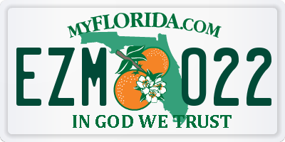 FL license plate EZMO22