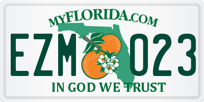 FL license plate EZMO23