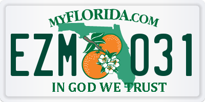 FL license plate EZMO31