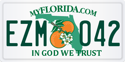 FL license plate EZMO42