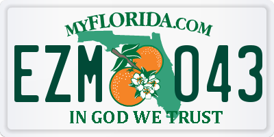 FL license plate EZMO43