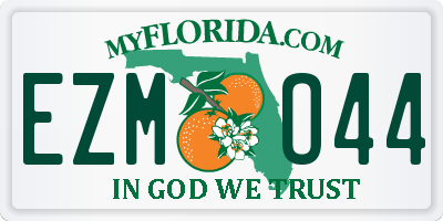 FL license plate EZMO44