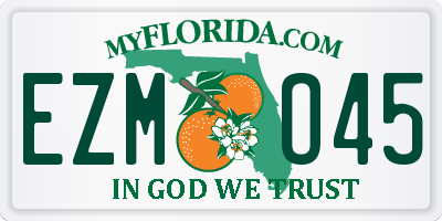 FL license plate EZMO45