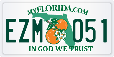 FL license plate EZMO51