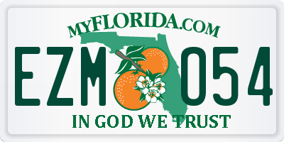 FL license plate EZMO54