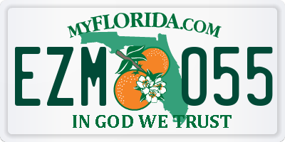 FL license plate EZMO55