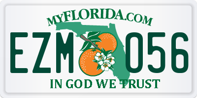 FL license plate EZMO56