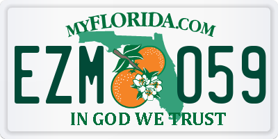 FL license plate EZMO59