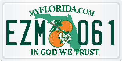 FL license plate EZMO61