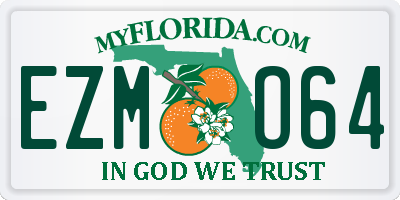 FL license plate EZMO64