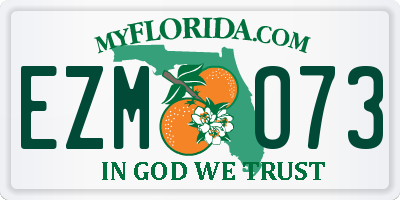 FL license plate EZMO73