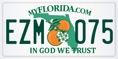 FL license plate EZMO75