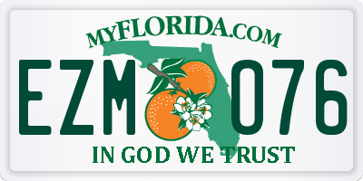 FL license plate EZMO76