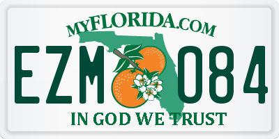 FL license plate EZMO84