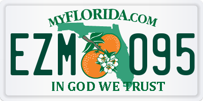 FL license plate EZMO95