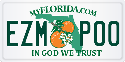 FL license plate EZMP00