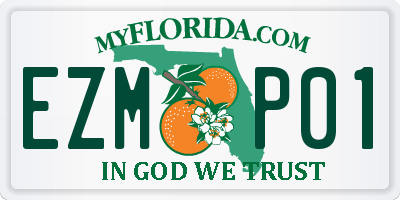 FL license plate EZMP01