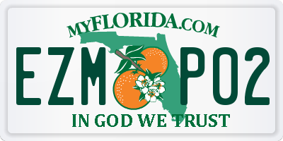 FL license plate EZMP02