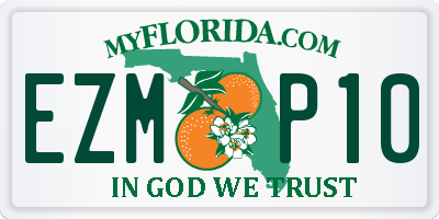 FL license plate EZMP10