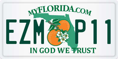 FL license plate EZMP11